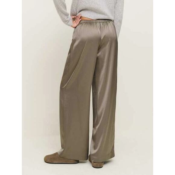 Reformation Norah Wide Leg Satin Pant - XS - Picture 5 of 6